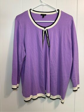 Talbots Lavender Cardigan Woman’s Size Large